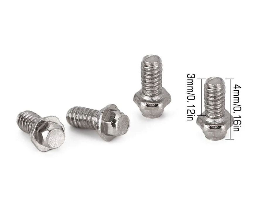 20Pcs M1.4*3mm Hex Flange Bolts Hex Screws For 1.0" Wheel