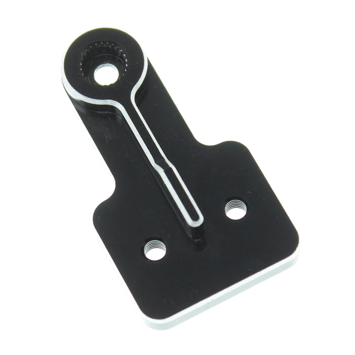 Replaces plastic servo horn RER14956 with aluminum version. Fits Hexfly Drift Spec Servo or aftermarket servo with 25T spline.
