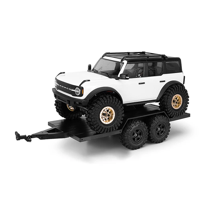 Utility Plastic Trailer with Hitch for 1/18 RC Crawler TRX4M