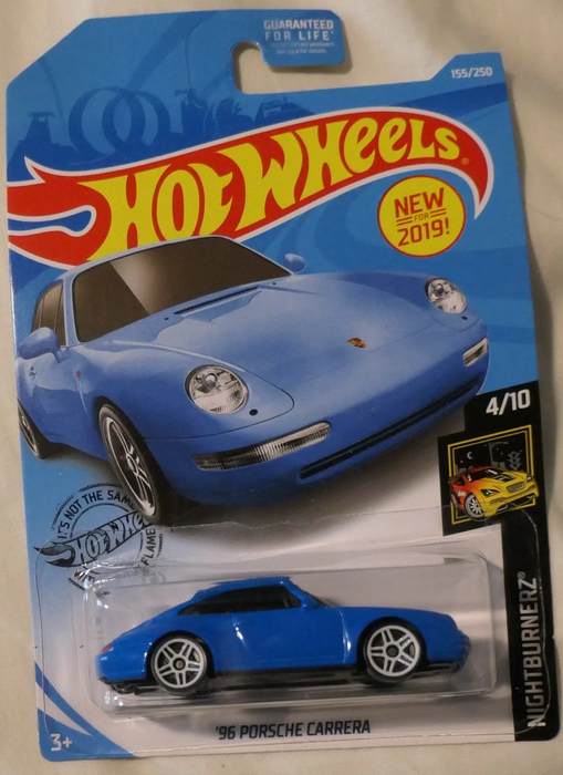 Hot Wheels '96 Porsche Carrera Night Burnerz Car (2019) 155/250. 4/10