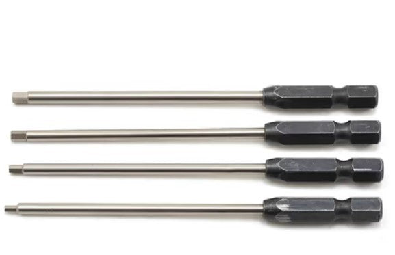 ProTek RC "TruTorque" Metric 1/4" Power Drill Tip Set (4) (1.5, 2.0, 2.5, 3.0mm)