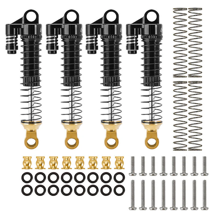 59mm Long Threaded Oil Shocks with Brass End for 1/18 TRX4M Upgrade TRA9764