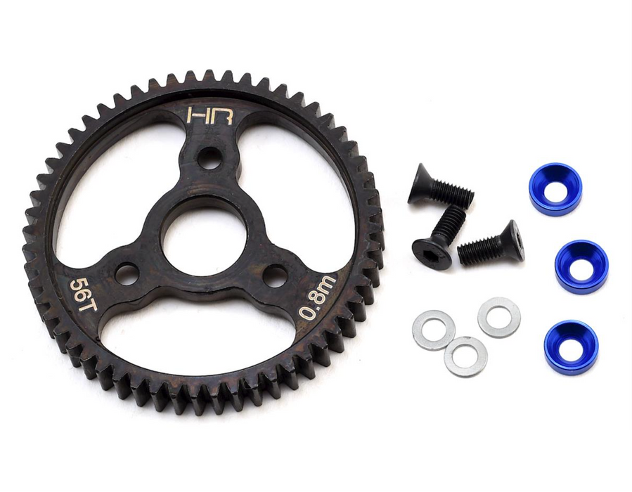 Hot Racing T-Maxx Steel 0.8 Mod Spur Gear (56T) (Blue)