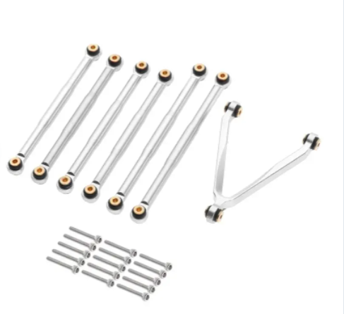 Billet Machined Alloy Linkage Set for Axial 1/24 SCX24 C10 B-17 Rock Crawler