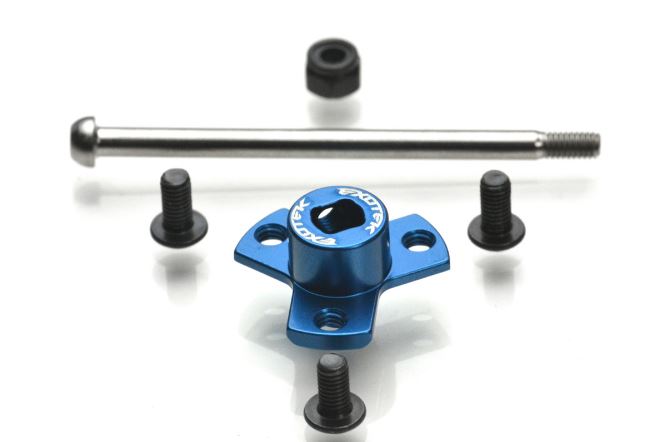 B6.3 Locked Spur Mount Set w/Titanium Bolt, for Stock Laydown/Layback Top Shafts