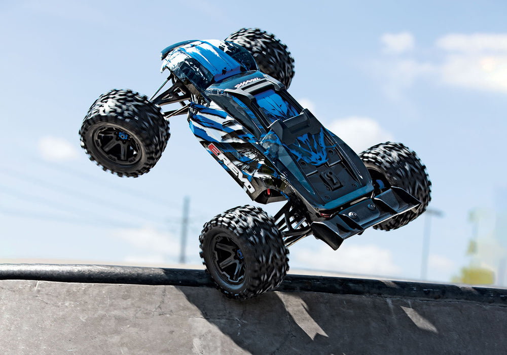 E-Revo® VXL Brushless:  1/10 Scale 4WD Brushless Electric Monster Truck with TQi 2.4GHz Traxxas Link™ Enabled Radio System and Traxxas Stability Management (TSM)®