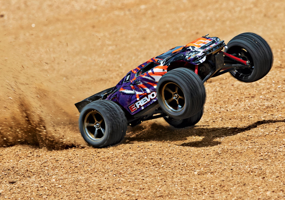 E-Revo® VXL: 1/16-Scale 4WD Racing Monster Truck with TQi Traxxas Link™ Enabled 2.4GHz Radio System & Traxxas Stability Management (TSM)®