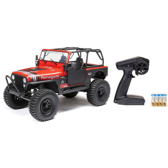 1/10 SCX10 III Jeep CJ-7 4X4 RTR Brushed Rock Crawler, Red