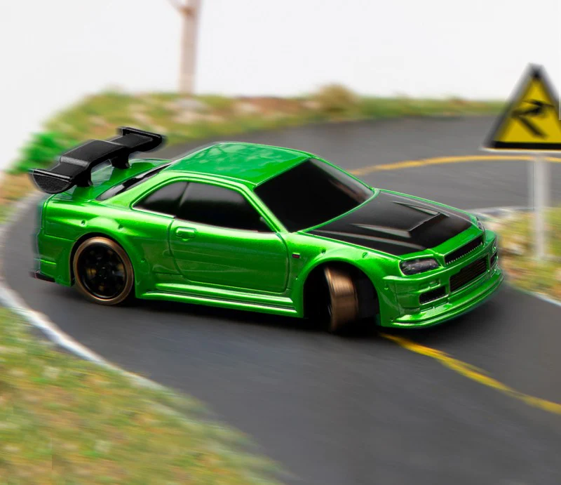 roduct name：1:76 Drift car
model：C64-GN
Scale：1:76
Driving distance：30m
Driving time：30min
Slope angel：30°
Drivemode：2WD
Proportional steering：Proportional steering
Battery parameter：55mAh
Size：60ⅹ25.6ⅹ17.3mm
Weight：21g