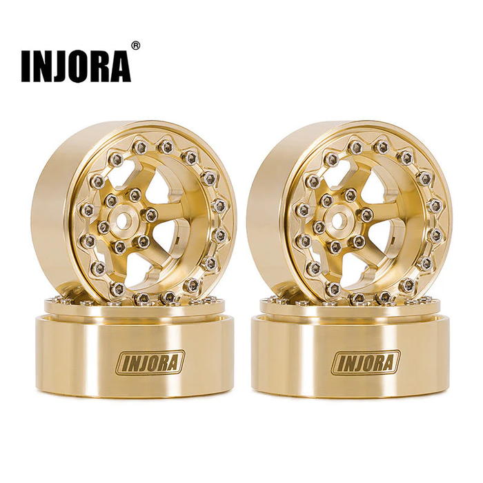 1.3" Brass Beadlock Wheels for 1/24 1/18 RC Crawlers
