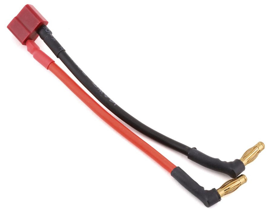 LRP 4mm Bullet To T-Style Battery Adapter (Male 4mm Bullet/Female T-Style)