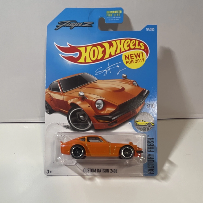 Hot Wheels Custom Datsun 240Z Factory Fresh Orange Diecast Touring Car