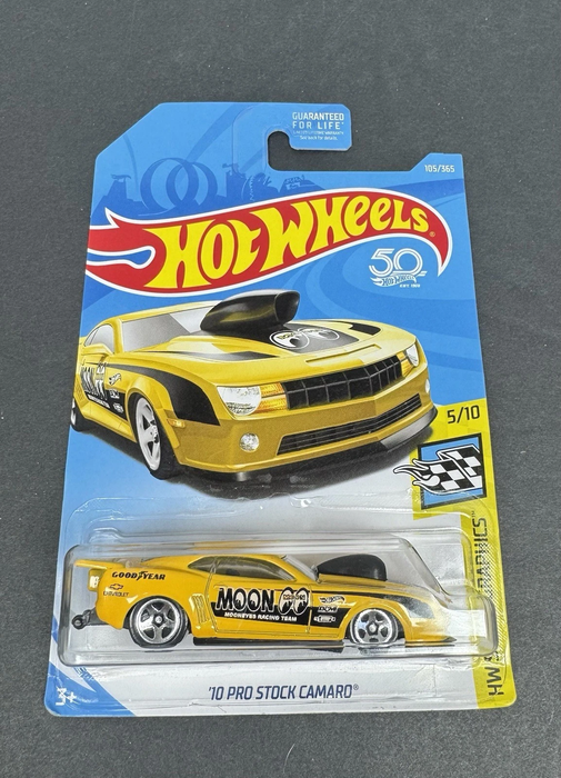 HOT WHEELS '10 PRO STOCK CAMARO HW SPEED GRAPHICS 5/10 MOON EYES