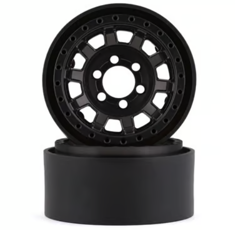 Vanquish Products KMC KM236 Tank 1.9" Beadlock Crawler Wheels (Black) (2)