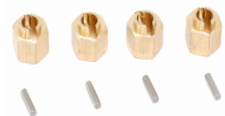 AZTAB 1/18 TRX-4M Brass Hex Extension Adapter