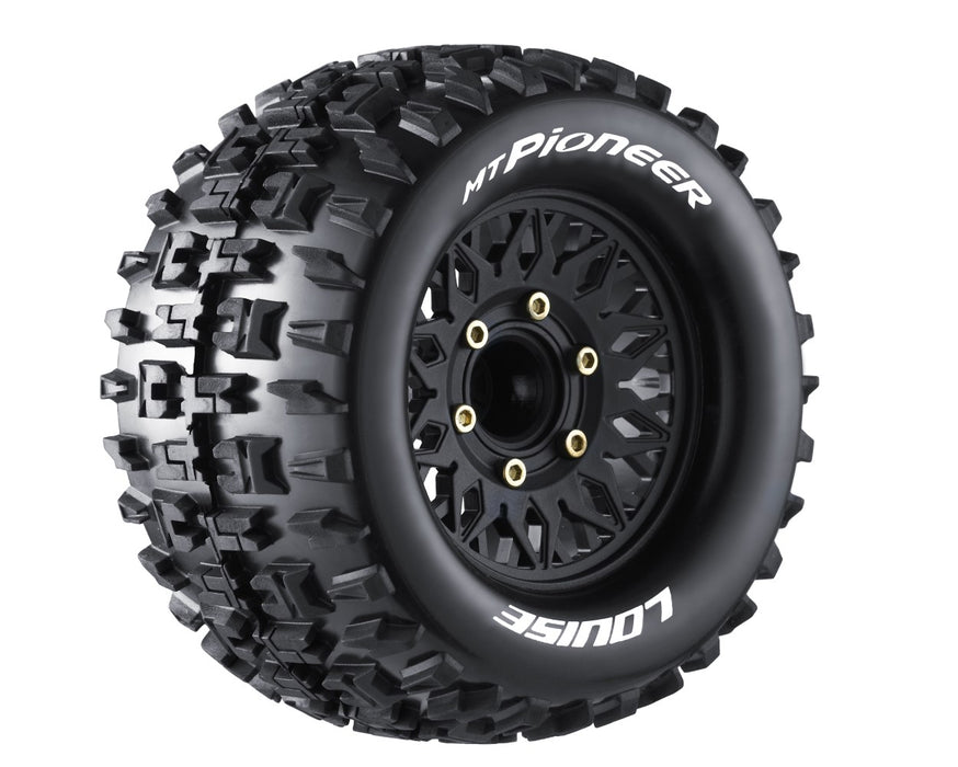MT-Pioneer Soft, 1/10 Monster Truck Tires, 0 & 1/2 " Offset, 12, 14, 17mm Removable Hex, 1 pair