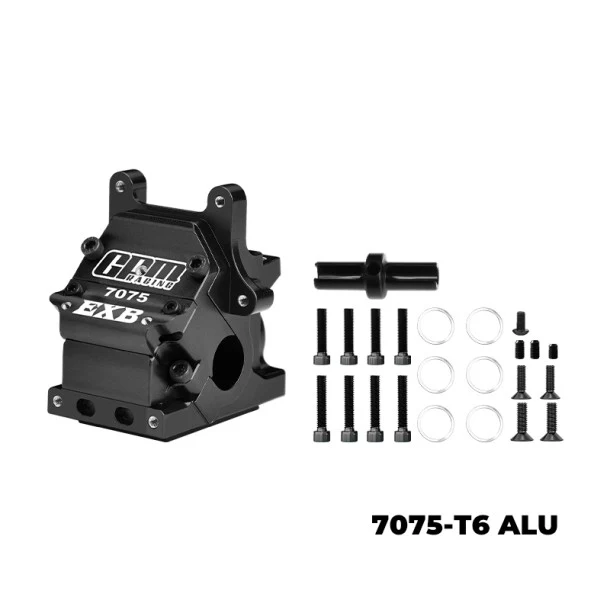 7075-T6 ALLOY FRONT/REAR GEAR BOX (BLACK)