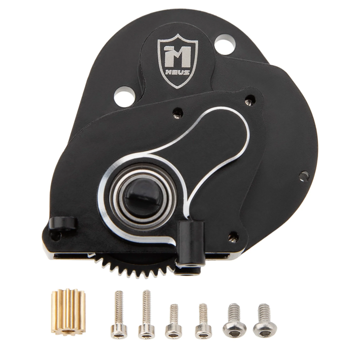 MEUS Racing SCX24 Brushless Transmission Aluminum Complete Gearbox for 1/24 SCX24