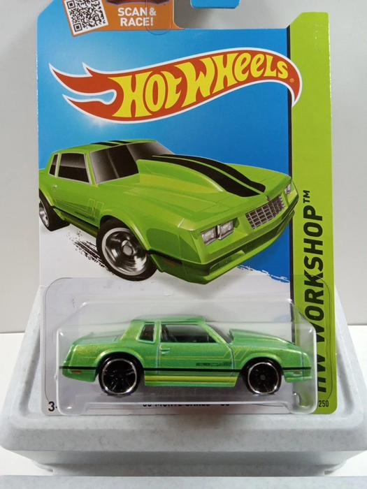 2015 Hot Wheels '86 MONTE CARLO Green HW Workshop Muscle Mania 230/250 Black PR5