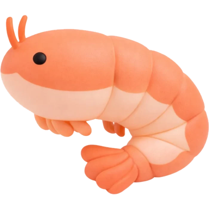 Keycraft The Big Squij Shrimp Slow-Rise Jumbo Squishy Toy