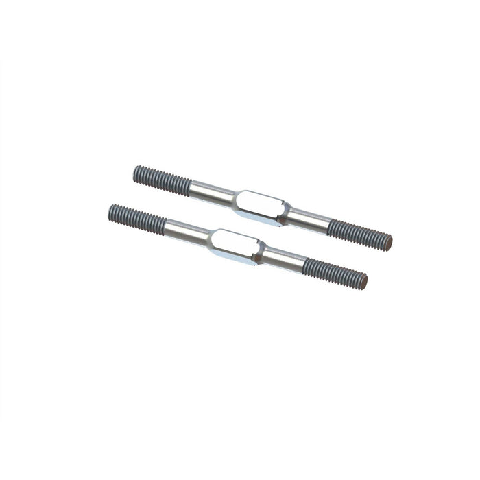 1/7 MOJAVE 6S Steel Turnbuckle, M4x60mm Silver (2): EXB