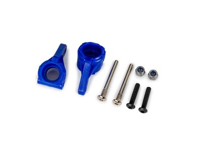 STEERING BLOCKS BLUE L&R -MUDBOSS