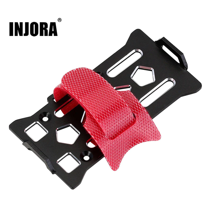 CNC Aluminum Battery Holder Tray Set With Straps For SCX24
