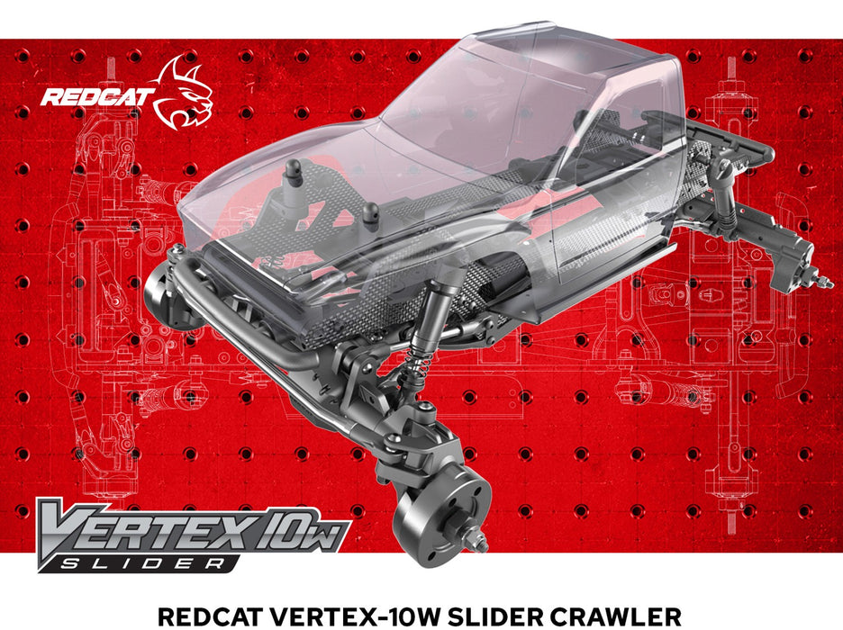 VERTEX-10W Slider 1:10th Scale Pre-Assembled Chassis Kit