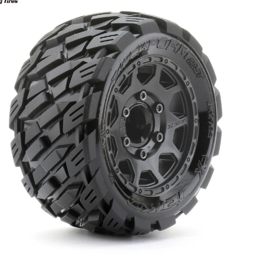 Powerhobby 1/10 2.8 ST RockForm Belted Tires (2) with Removable Hex Wheels