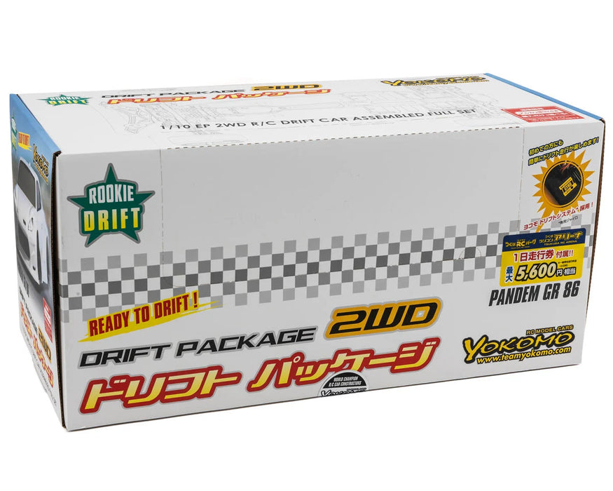 Yokomo RD2.0 "Rookie Drift" 1/10 RWD RTR Electric Drift Car w/PANDEM GR86 Body (White)