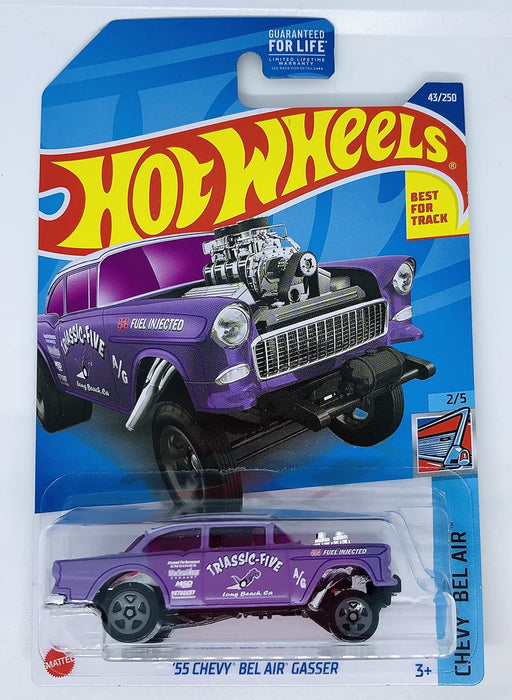 Hot Wheels 2022 - '55 Chevy Bel Air Gasser - Purple - 2/5 - 43/250