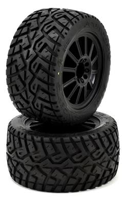 JConcepts G-LocsTire, Yellow Mnt 2.8 Blk Wheel:EST, ERU