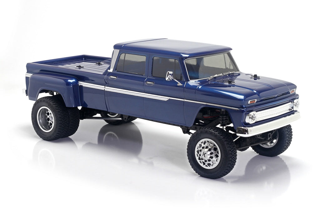 Ready to Run Vintage Inspired Lifted Dually
The Sicario 1/10 RTR Custom Dually Truck combines vintage charm with modern off-road capability. Featuring a classic four-door pickup design reminiscent of 1960s American trucks, it sports a sculpted front...