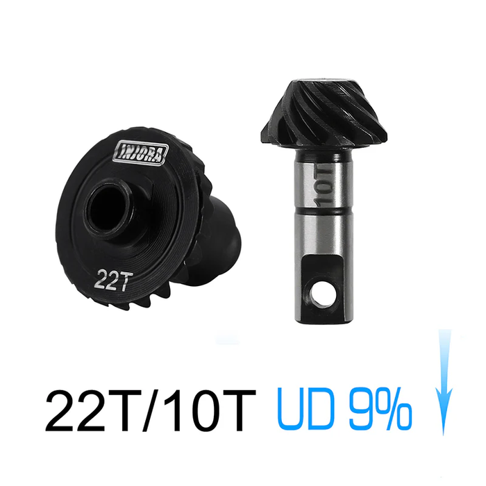 1/18 TRX4M  Underdrive Alloy Steel Helical Gears 22T/10T Gears (Underdrive 9%)