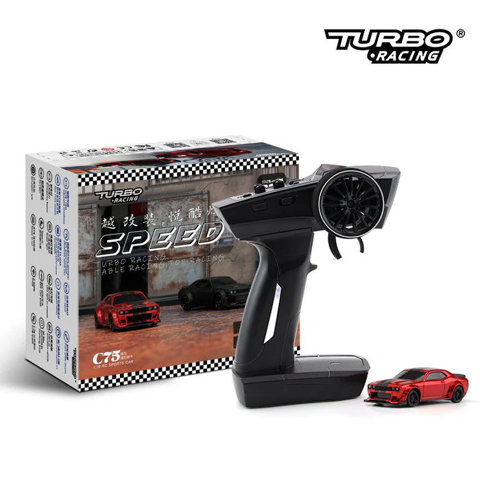 Turbo Racing 1:76 C75 On Road RC Car Radio Full Proportional Remote Control Toys RTR Kit For Kids and Adults
Model Name:C75 On Road RC carFrequency Bran:2.4GHzSlope angle: 30°1:76 RC car size:67.5*28.8*19.5mmCertificate:CE/FCC/ROHS/CCCControl...