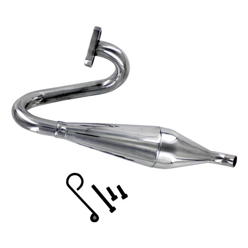Aluminum Polished Tuned Pipe