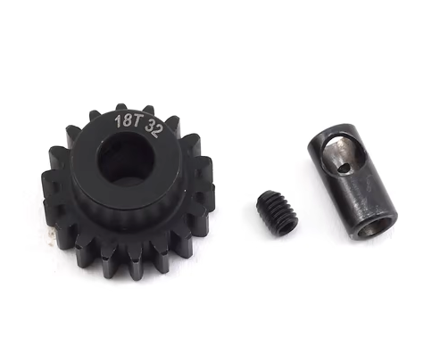 ProTek RC Steel 32P Pinion Gear w/3.17mm Reducer Sleeve (Mod .8) (5mm Bore) (18T)