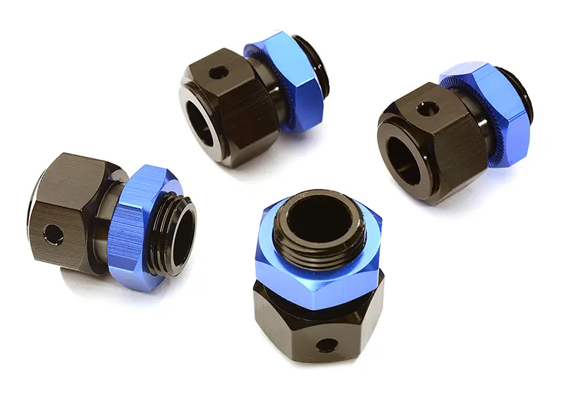 Billet Machined Wheel Adapter 24mm Hex (4) for Losi 1/5 Desert Buggy XL-E & 2.0 (LOS252050)