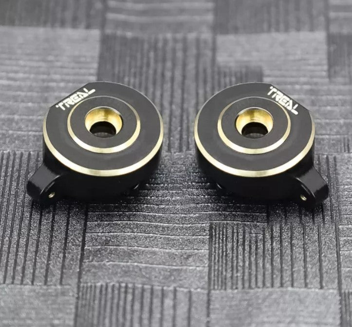 Treal Axial SCX24 Brass Front Steering Knuckles 18g for SCX24 Deadbolt C10 Betty Gladiator Bronco