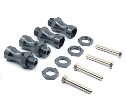 12-to-17mm Conversion Alloy Hex Wheel (4) Hub +25mm Offset for 1/10 Scale RC