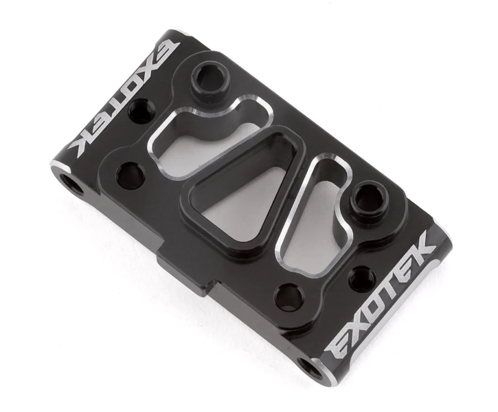 Exotek TLR 22S Drag HD Aluminum Front Pivot (Silver/Black)