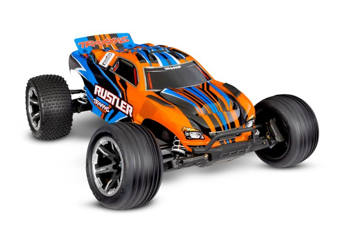 Rustler 2WD HD w/USB-C Orange