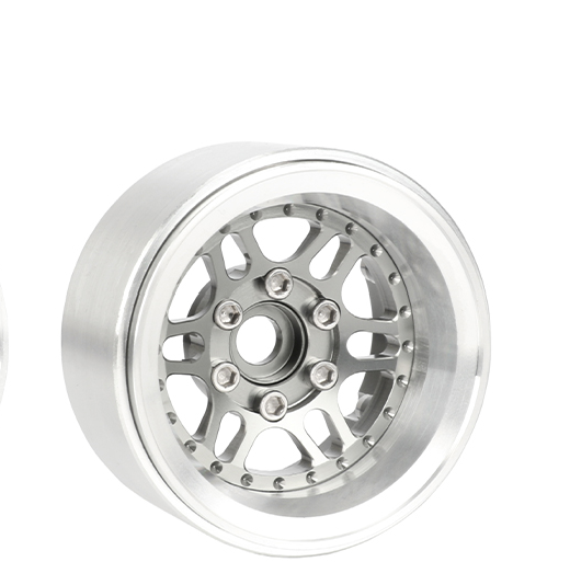 2.2 Aluminum Crawler Wheels Offset -10mm Titanium