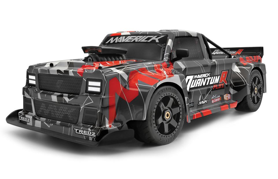 QuantumR Flux 4S 1/8 4WD RTR Race Truck - Grey / Red