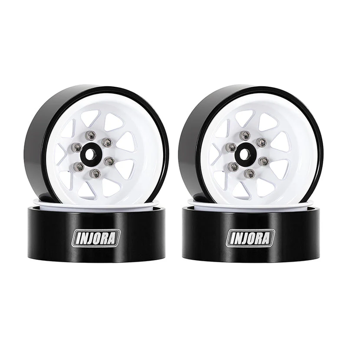 1.3" Stamped Steel -4.05mm Offset Wheels for Micro Crawlers (W1312) White