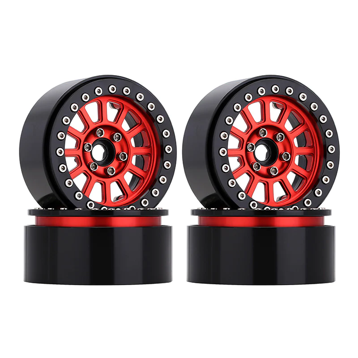 2.2" 12-Spokes Metal Beadlock Wheels